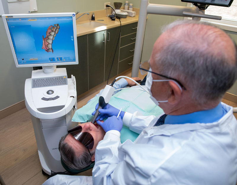dental patient undergoing cosmetic procedure Waterford, CT